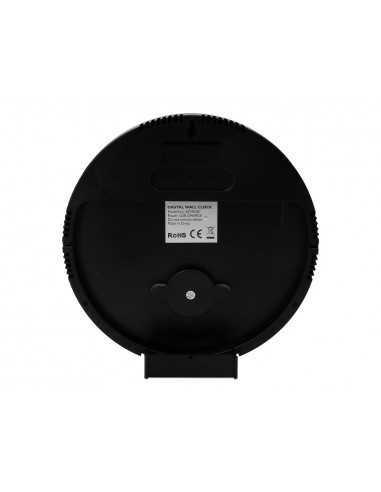 Reloj q-connect digital de pared digital con alarma redondo 27 cm