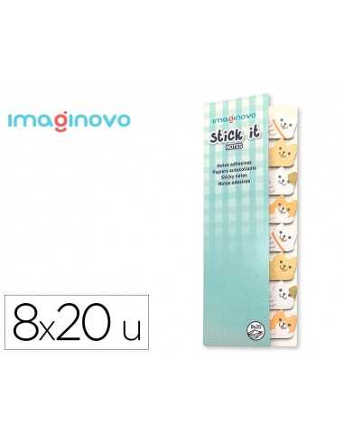 Bloc notas adhesivas imaginovo marcapaginas perrito 120 hojas 8x15x48 mm