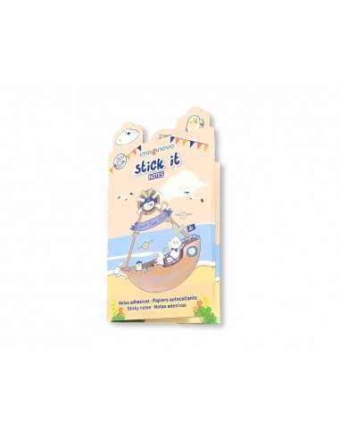 Notas adhesivas imaginovo stick it! notebook 20 notas adhesivas pirata tamaños surtidos bandera