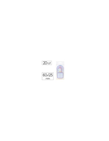 Bloc notas adhesivas imaginovo bunny con soporte 20 hojas morado 60x125 mm