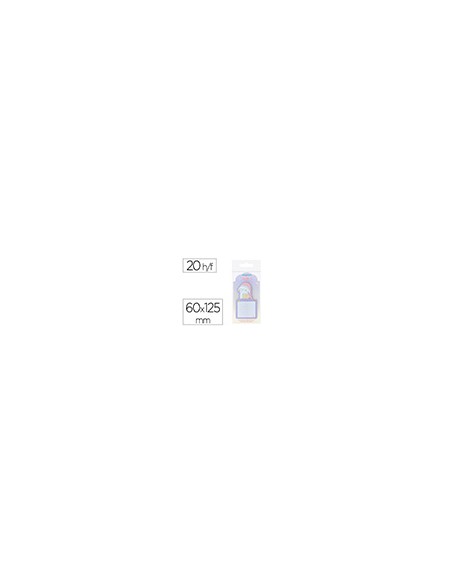 Bloc notas adhesivas imaginovo bunny con soporte 20 hojas morado 60x125 mm