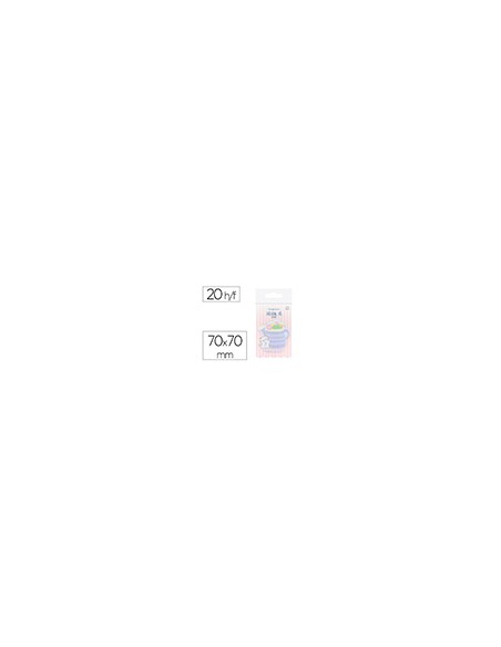 Bloc notas adhesivas imaginovo meow 20 hojas florero 70x70 mm
