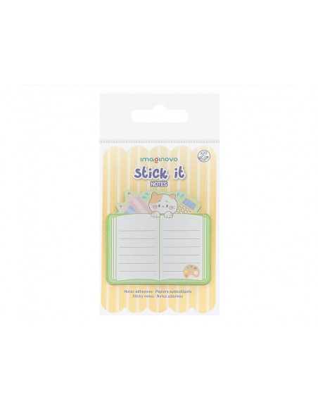 Bloc notas adhesivas imaginovo meow 20 hojas cuaderno 70x70 mm Bloc notas adhesivas imaginovo meow 20 hojas cuaderno 70x70 mm