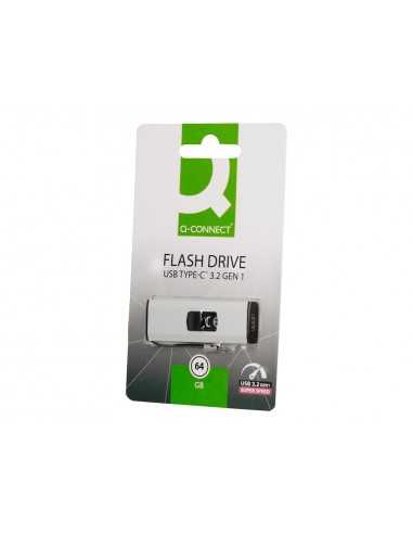 Memoria usb q-connect flash drive 64 gb 3.2 tipo c