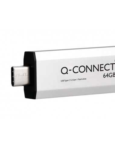 Memoria usb q-connect flash drive 64 gb 3.2 tipo c