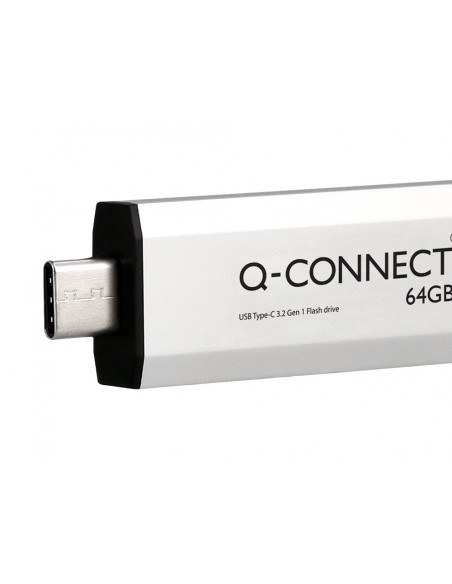 Memoria usb q-connect flash drive 64 gb 3.2 tipo c