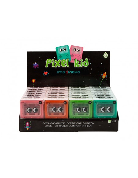Goma de borrar imaginovo erase it consola con sacapuntas colores surtidos Goma de borrar imaginovo erase it consola con sacapuntas colores surtidos