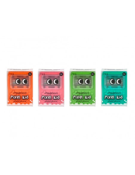 Goma de borrar imaginovo erase it consola con sacapuntas colores surtidos Goma de borrar imaginovo erase it consola con sacapuntas colores surtidos