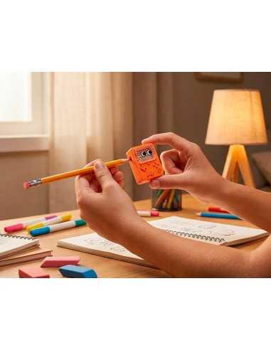 Goma de borrar imaginovo erase it consola con sacapuntas colores surtidos