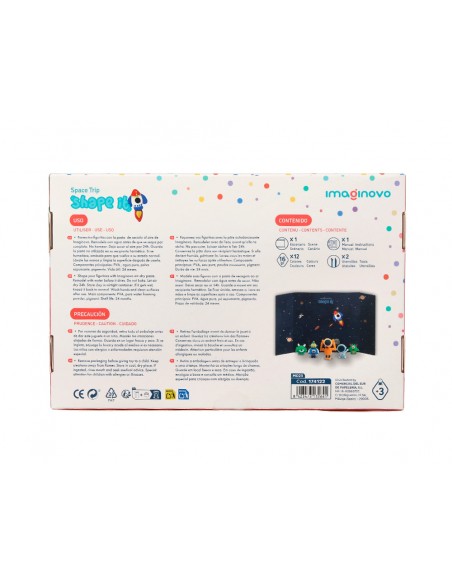 Pasta para modelar imaginovo de secado al aire set de 12 colores shape it space trip herramientas e instrucciones
