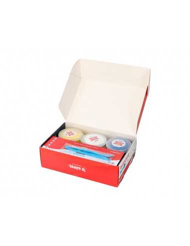 Pasta para modelar imaginovo de secado al aire set de 12 colores shape it space trip herramientas e instrucciones