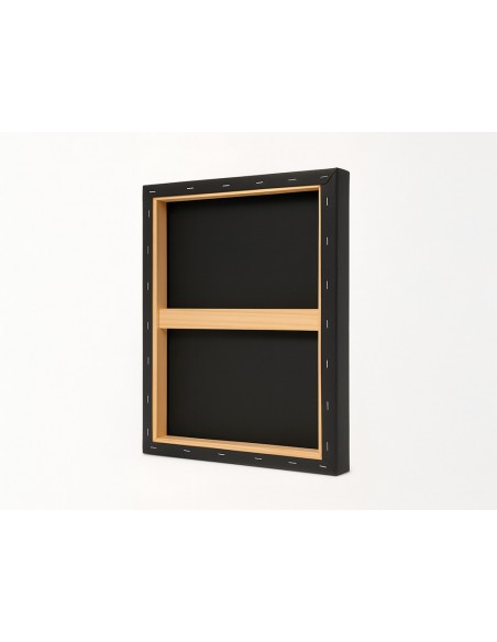 Bastidor negro liderpapel 4p lienzo grapado parte trasera algodon 100% 22x33 cm gramaje 320g/m2 certificado fsc