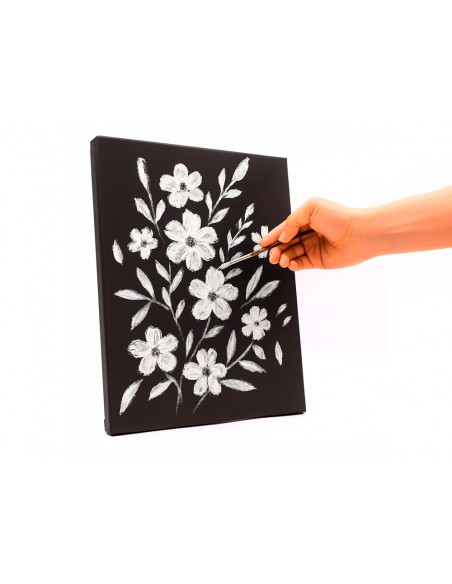 Bastidor negro liderpapel 4p lienzo grapado parte trasera algodon 100% 22x33 cm gramaje 320g/m2 certificado fsc