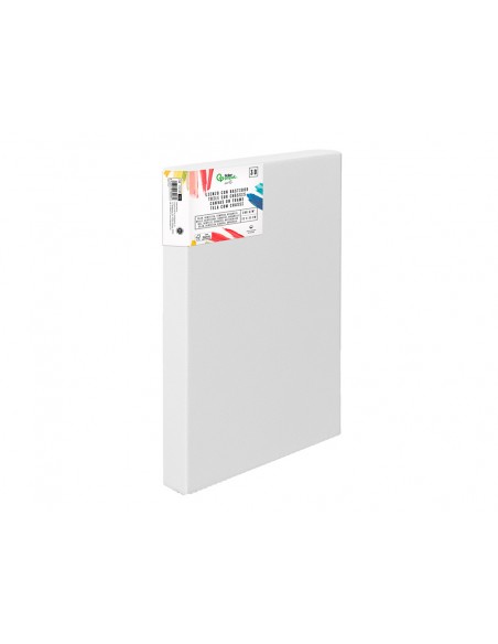 Bastidor 3d extragrueso liderpapel 12p grapado parte trasera algodon 100% 46x61 cm gramaje 380g/m2 certificado