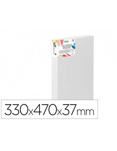 Bastidor 3d extragrueso liderpapel 6f grapado parte trasera algodon 100% 33x41 cm gramaje 380g/m2 certificado