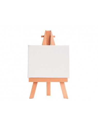 Mini lienzo con caballete liderpapel 6x8 cm gramaje 280g/m2 certificado fsc
