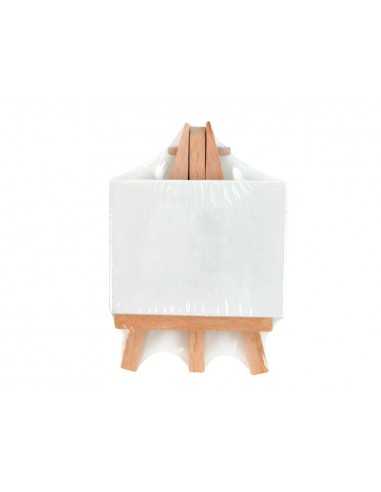 Mini lienzo con caballete liderpapel 6x8 cm gramaje 280g/m2 certificado fsc
