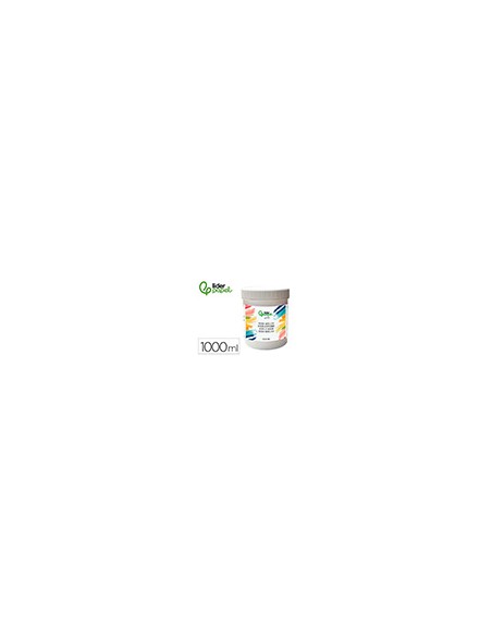 Gesso liderpapel aditivo para acrilico preparador de superficie bote de 1 litro