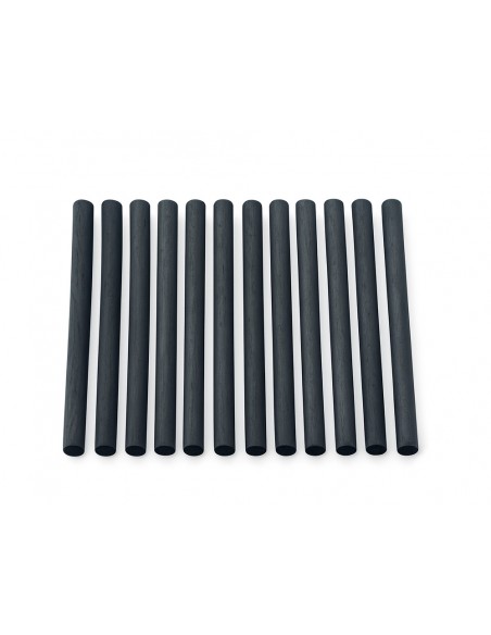 Carboncillo redondo para dibujo liderpapel caja de 12 unidades diametros surtidos