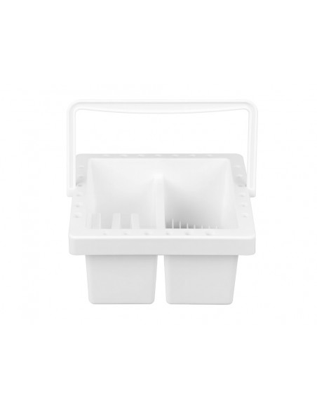 Cubo limpiador de pinceles liderpapel de plastico con asa transportable 13x13x9 cm