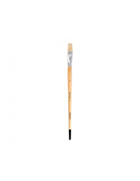 Pincel para pintura al oleo y acrilica liderpapel n 13 punta plana de pelo de cerda certificado fsc