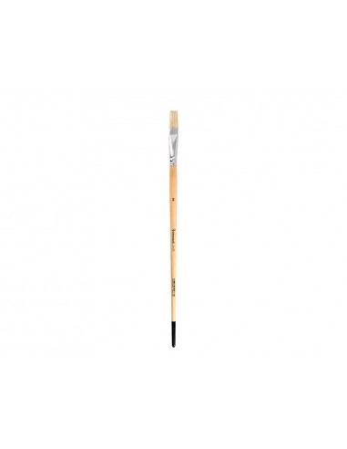 Pincel para pintura al oleo y acrilica liderpapel n 10 punta plana de pelo de cerda certificado fsc