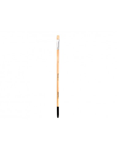 Pincel para pintura al oleo y acrilica liderpapel n 8 punta plana de pelo de cerda certificado fsc