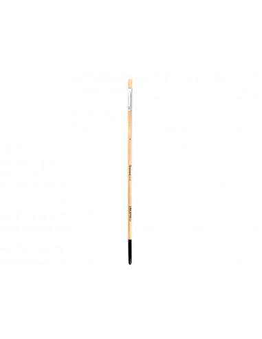 Pincel para pintura al oleo y acrilica liderpapel n 5 punta plana de pelo de cerda certificado fsc