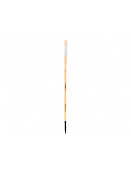 Pincel para pintura al oleo y acrilica liderpapel n 5 punta plana de pelo de cerda certificado fsc