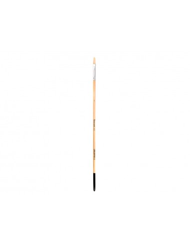 Pincel para pintura al oleo y acrilica liderpapel n 1 punta plana de pelo de cerda certificado fsc