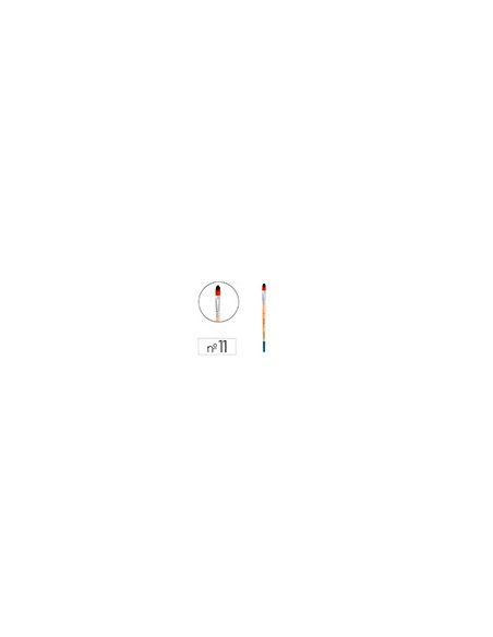 Pincel para pintura acrilica y acuarela liderpapel n 11 punta filbert / lengua gato de pelo sintetico certificado Pincel para pintura acrilica y acuarela liderpapel n 11 punta filbert / lengua gato de pelo sintetico certificado