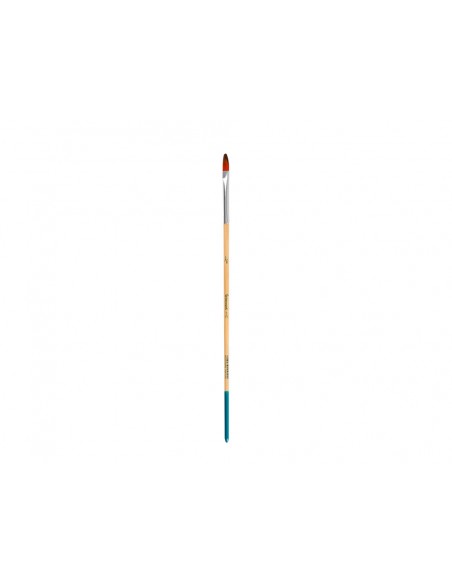Pincel para pintura acrilica y acuarela liderpapel n 000 punta filbert / lengua gato de pelo sintetico certificado