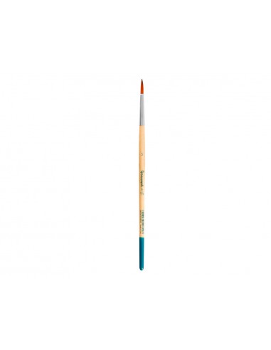 Pincel para pintura acrilica y acuarela liderpapel n 5 punta redonda de pelo sintetico certificado fsc