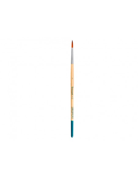 Pincel para pintura acrilica y acuarela liderpapel n 5 punta redonda de pelo sintetico certificado fsc