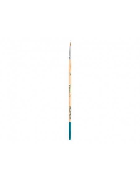 Pincel para pintura acrilica y acuarela liderpapel n 000 punta redonda de pelo sintetico certificado fsc