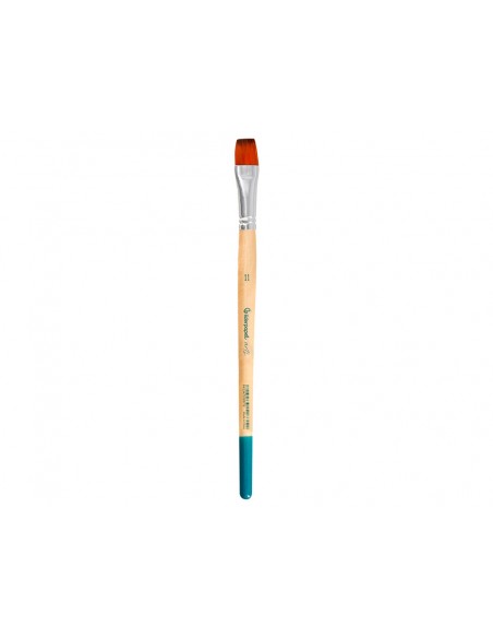 Pincel para pintura acrilica y acuarela liderpapel n 11 punta plana de pelo sintetico certificado fsc Pincel para pintura acrilica y acuarela liderpapel n 11 punta plana de pelo sintetico certificado fsc