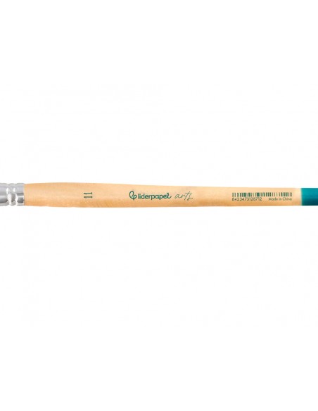 Pincel para pintura acrilica y acuarela liderpapel n 11 punta plana de pelo sintetico certificado fsc Pincel para pintura acrilica y acuarela liderpapel n 11 punta plana de pelo sintetico certificado fsc