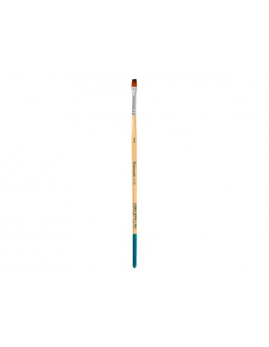 Pincel para pintura acrilica y acuarela liderpapel n 3 punta plana de pelo sintetico certificado fsc