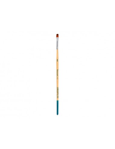 Pincel para pintura acrilica y acuarela liderpapel n 0 punta plana de pelo sintetico certificado fsc