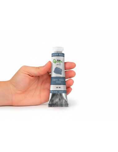 Pintura gouache/tempera liderpapel tubo de aluminio de 60 ml color azul grisaceo