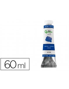 Pintura gouache/tempera liderpapel tubo de aluminio de 60 ml color azul marino
