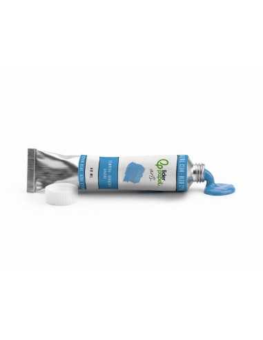 Pintura gouache/tempera liderpapel tubo de aluminio de 60 ml color azul cian