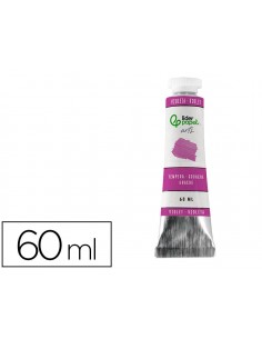 Pintura gouache/tempera liderpapel tubo de aluminio de 60 ml color violeta