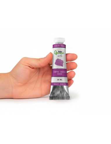 Pintura gouache/tempera liderpapel tubo de aluminio de 60 ml color violeta