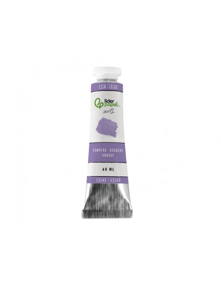 Pintura gouache/tempera liderpapel tubo de aluminio de 60 ml color lila