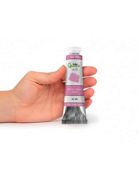 Pintura gouache/tempera liderpapel tubo de aluminio de 60 ml color rosa Pintura gouache/tempera liderpapel tubo de aluminio de 60 ml color rosa
