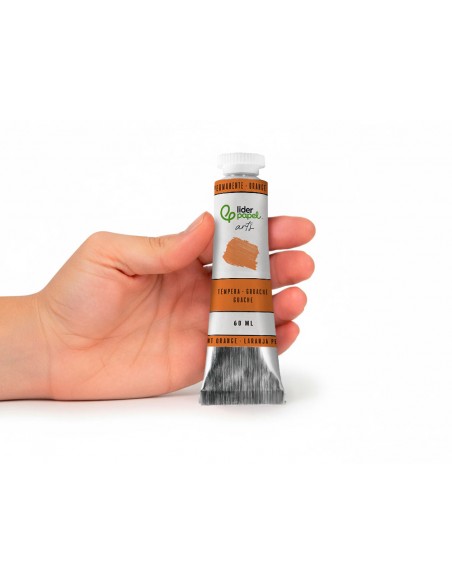 Pintura gouache/tempera liderpapel tubo de aluminio de60 ml color naranja permanente Pintura gouache/tempera liderpapel tubo de aluminio de60 ml color naranja permanente