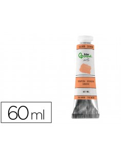 Pintura gouache/tempera liderpapel tubo de aluminio de 60 ml color salmon