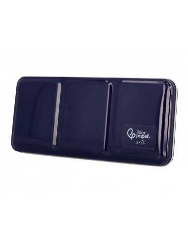 Acuarela liderpapel 24 colores con pincel estuche metalico
