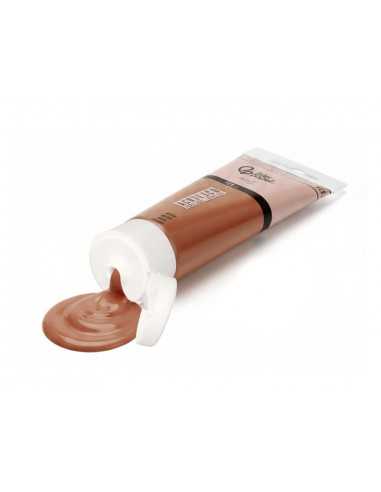 Pintura acrilica liderpapel tubo de plastico de 120 ml color marron